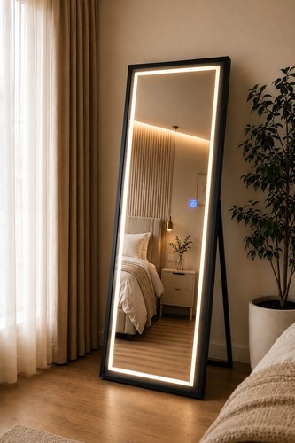 Modern black led full length - modern,